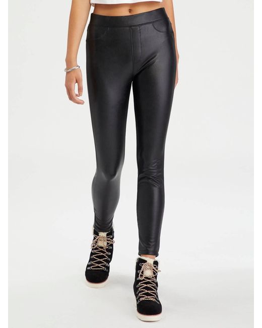 Sanctuary Leather Runway Legging Black 