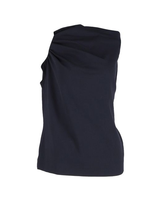 ESCADA Blue Draped Top