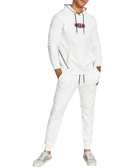 Guess white sweatshirt mens clearance