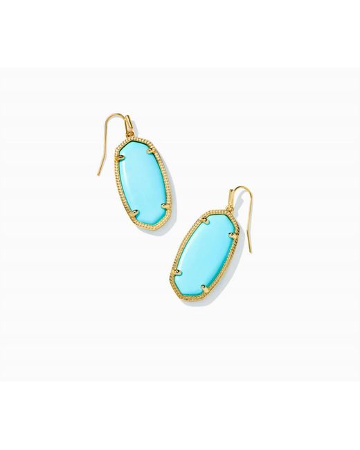 Kendra Scott Blue Faceted Elle Drop Earrings