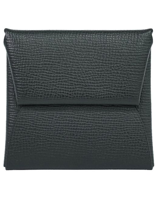 Hermès Black Bastia Leather Wallet (pre-owned)
