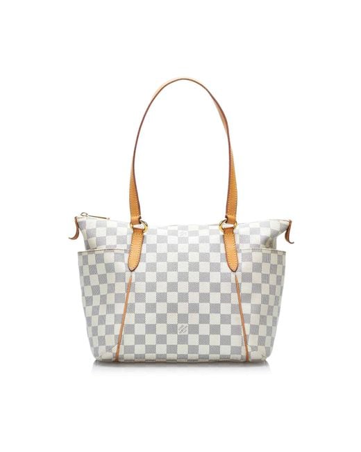 Louis Vuitton White Damier Azur Totally Pm Tote Bag (pre-owned)