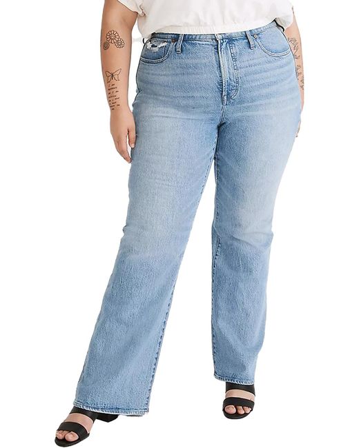 Madewell Blue Plus The Perfect Vintage High Waist Light Wash Flared Jeans