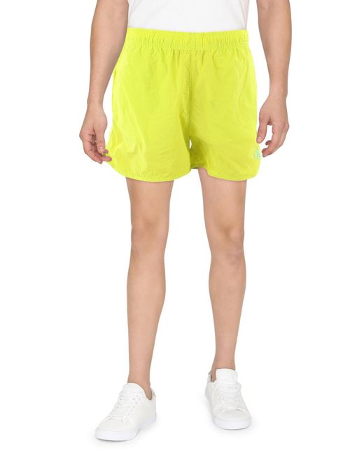 Calvin Klein Yellow Pride Logo Above Knee Flat Front for men