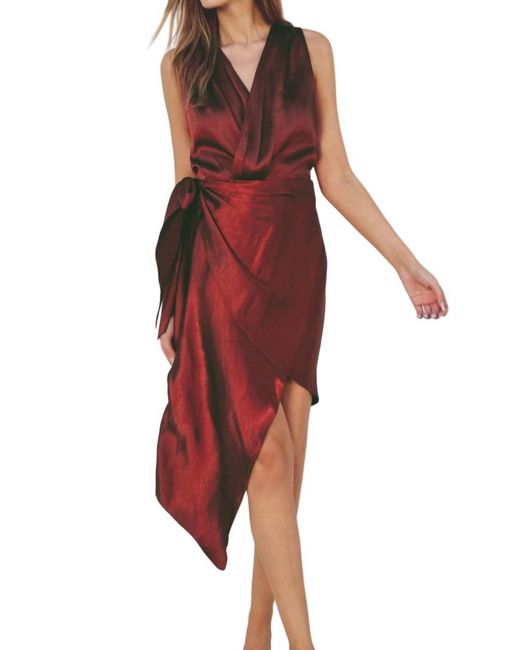 Dress Forum Red Sleeveless Knit Dress