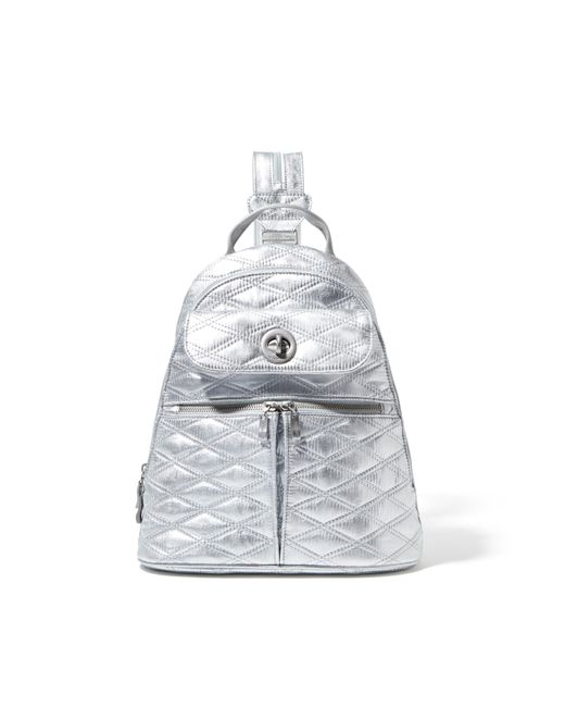 Baggallini White Naples Convertible Sling Backpack
