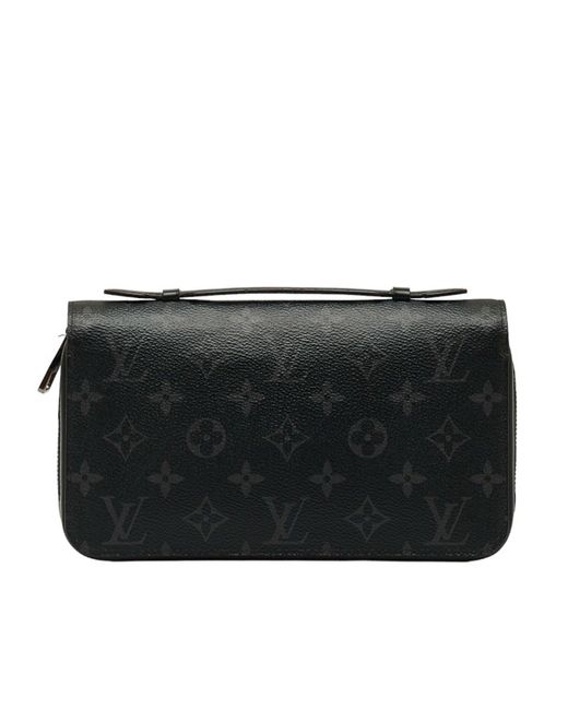 Louis Vuitton Black Zippy Xl Leather Wallet (pre-owned)