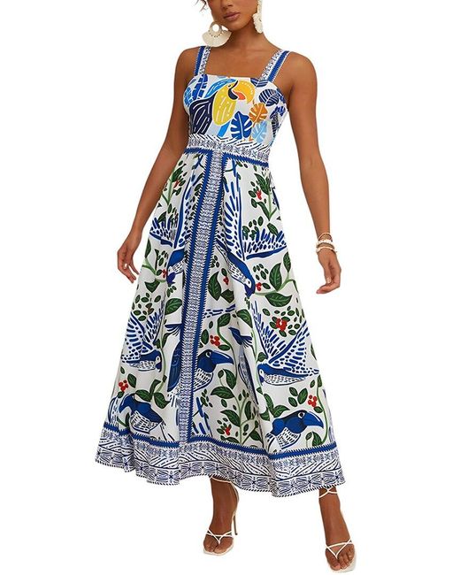 CAMILA BLANCO Blue Maxi Dress