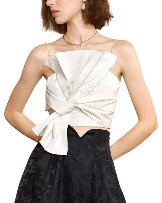 VERA DOLINI White Esea Top