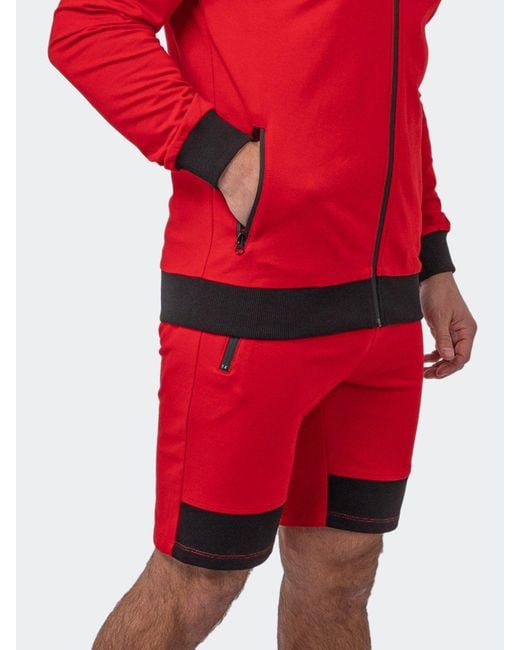 Maceoo Red Shorts Platform for men