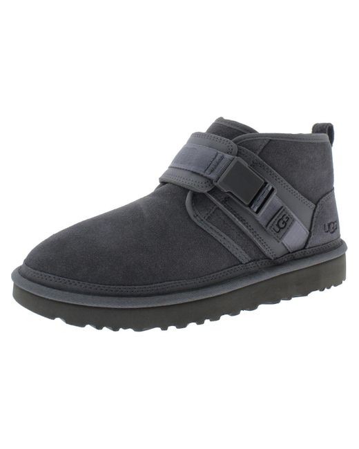 Ugg Gray Neumel Snapback Suede Cold Weather Ankle Boots for men