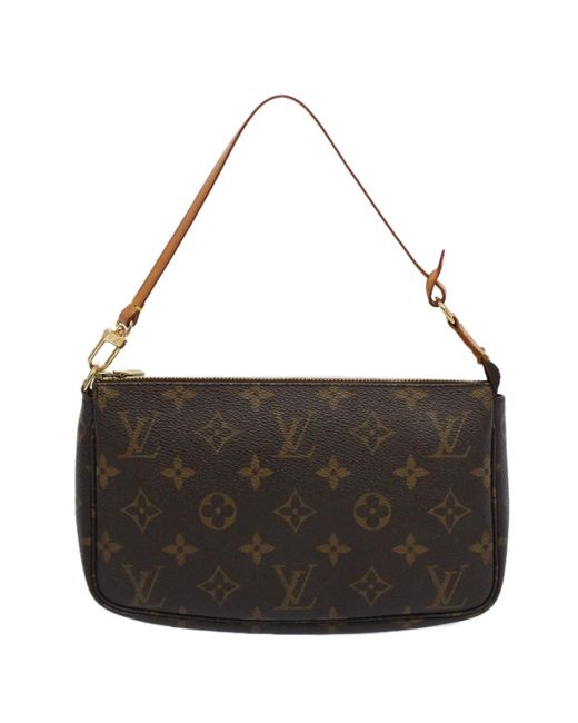 Pre-owned Louis Vuitton Brown Monogram Canvas And Patent Leather