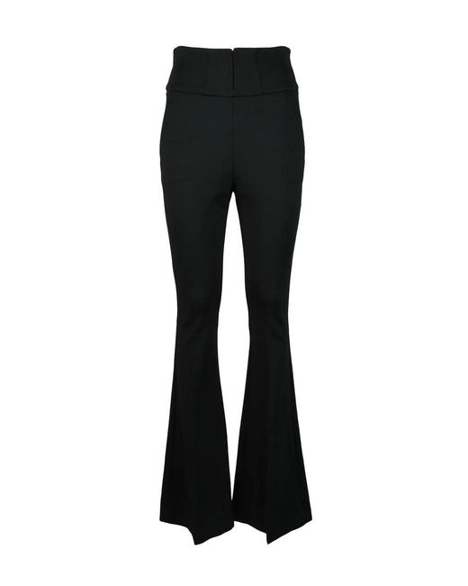 SIMONA CORSELLINI Black Trousers Elastane