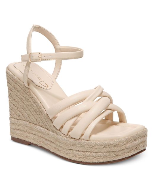 Circus by Sam Edelman Natural Irene Woven Strap Wedge Wedge Sandals