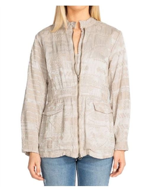 Johnny Was Natural Bordi Satin Jacket