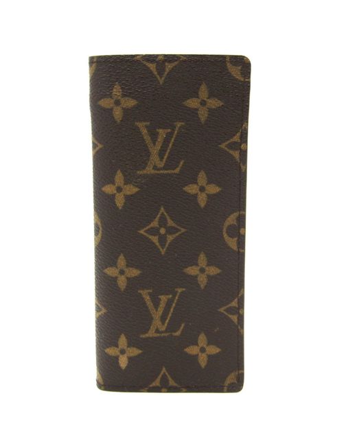 Louis Vuitton Brown Pochette Canvas Clutch Bag (pre-owned)
