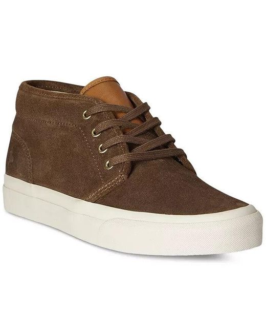 Polo Ralph Lauren Brown Keaton Suede Chukka Sneaker Boots Zpo3965 for men