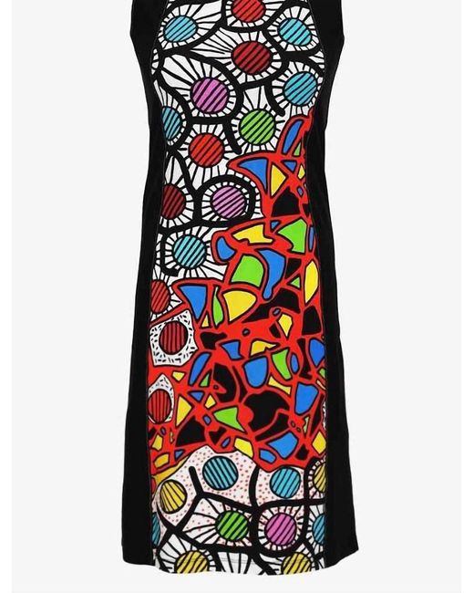 Dolcezza Mistral X3 Contrast Abstract Art Dress In Abstract Multi in Blue Lyst