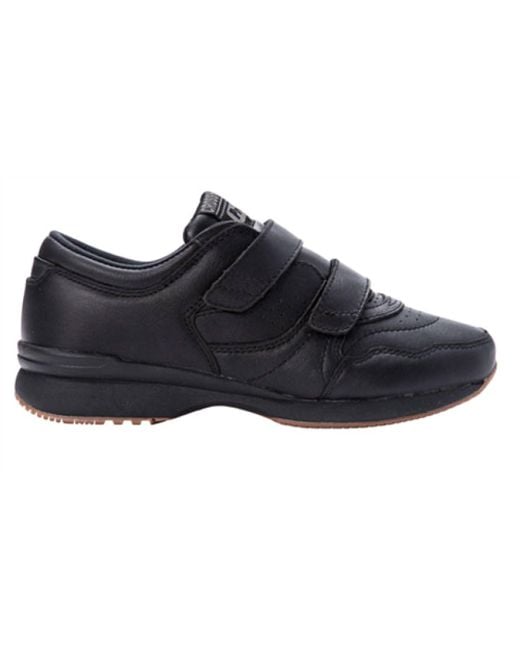 Propet Black Cross Walker Straps Shoe for men