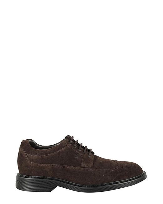 Hogan Brown H567 Derby Dovetail Moccasin