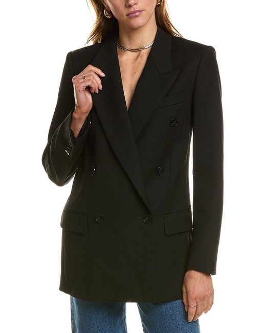 Reiss Black Mabel Wool Blazer