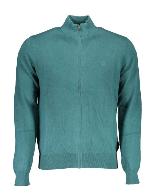 North Sails Green Cotton Sweater for men