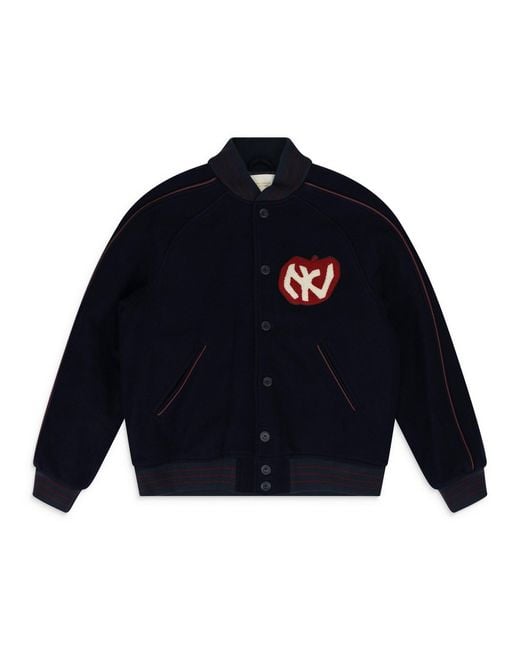 Aimé Leon Dore Blue Alumni Varsity Jacket for men