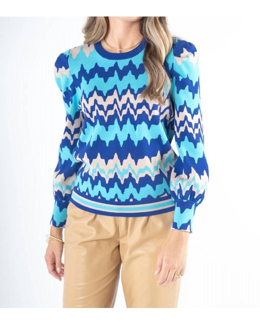 Emily Mccarthy Blue Julia Sweater