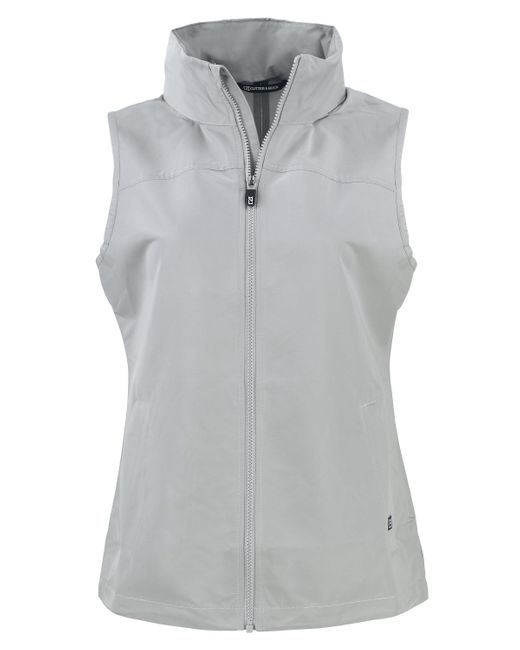 Cutter & Buck Gray Charter Eco Recycled Full-Zip Vest