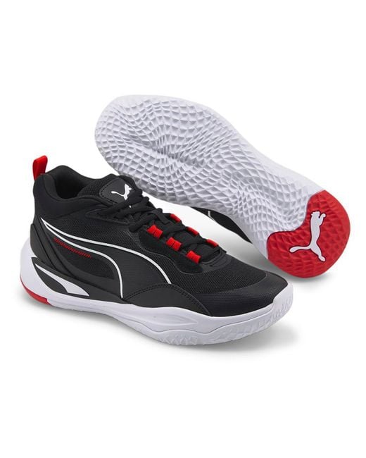 PUMA Gray Playmaker Pro Knit Gym Running & Training Shoes for men