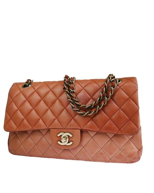 Chanel Brown Timeless Leather Shoulder Bag (pre-owned)