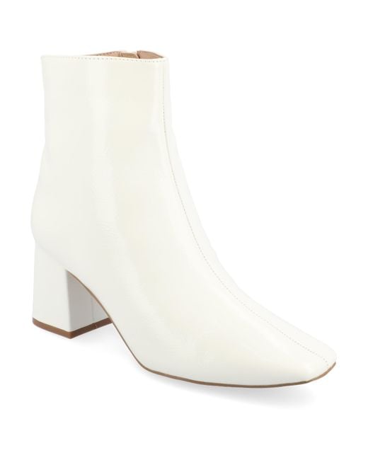 Journee Collection White Collection Tru Comfort Foam Wide Width Haylinn Booties