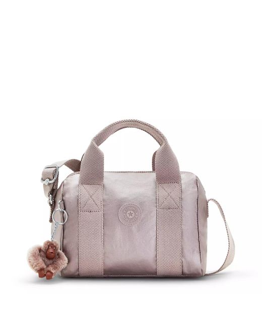 Kipling Ona Metallic Shoulder Bag in Beige (Purple) Lyst