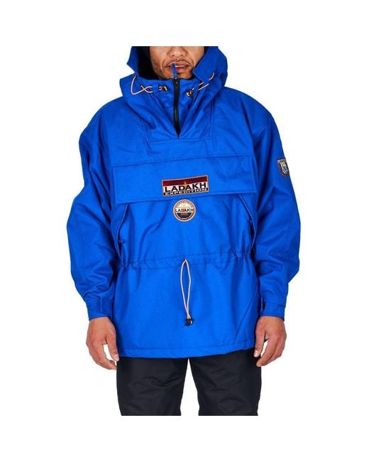 Ladakh Blue Polyester Jacket for men