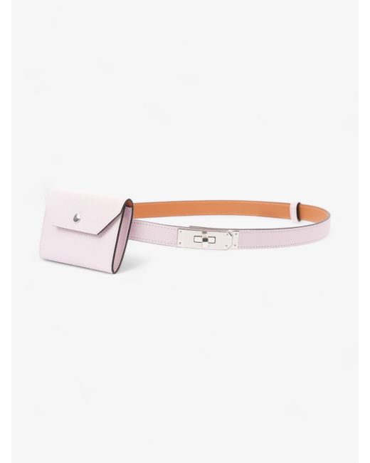 Hermès Pink Kelly Pocket 18 Belt Pale Calfskin Leather