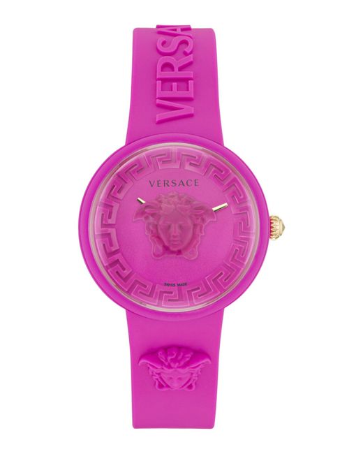 Versace Pink Medusa Pop Silicone Watch