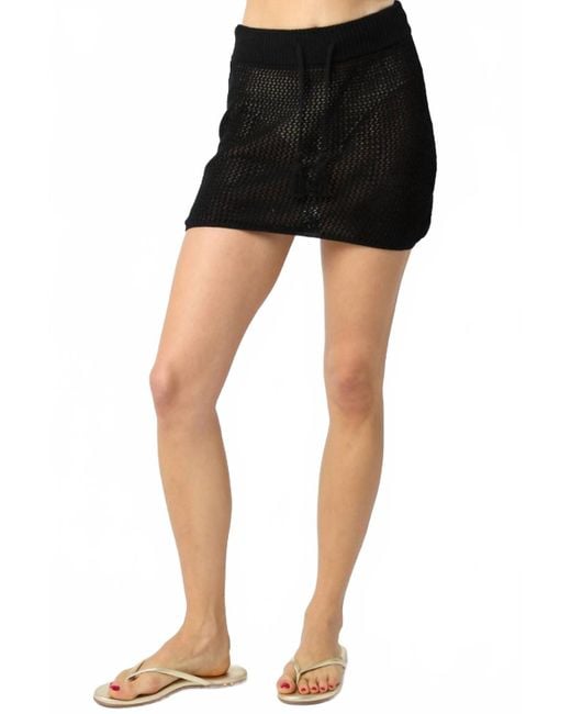 Olivaceous Black Edition Crochet Skirt