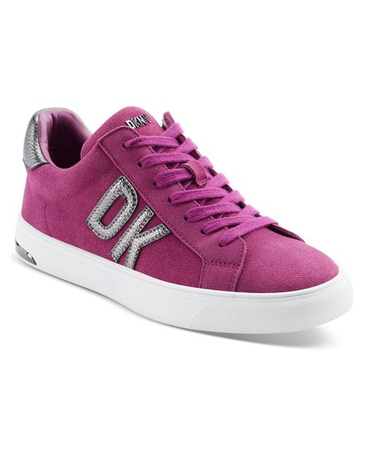 DKNY Purple Abeni Suede Lifestyle Casual And Fashion Sneakers