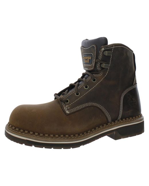 Georgia Boot Brown Leather Composite Toe Work & Safety Boots