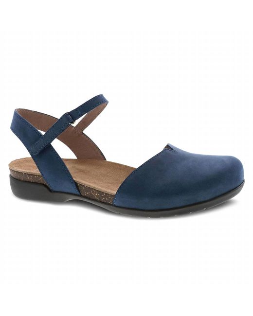 Dansko Blue Rowan Nubuck Sandals