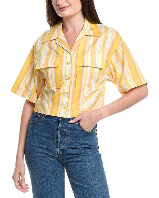 3.1 Phillip Lim Blue Cropped Top
