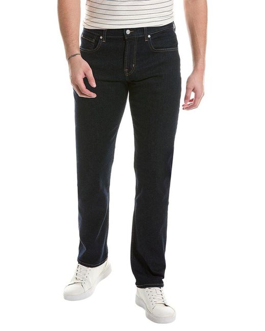 7 For All Mankind Black The Straight Rinse Classic Straight Jean for men