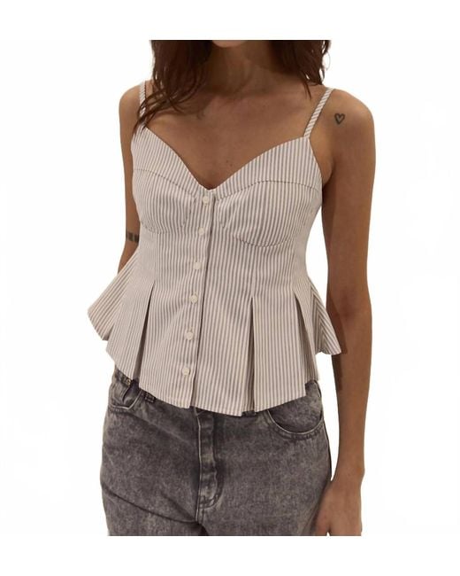 DELUC Brown Corvo Top