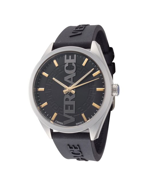 Versace Metallic 42mm Black Quartz Watch Ve3h00723 for men