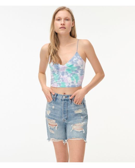 Aéropostale Cotton Seriously Soft Tie-dye Twist-front Cropped Tank ...