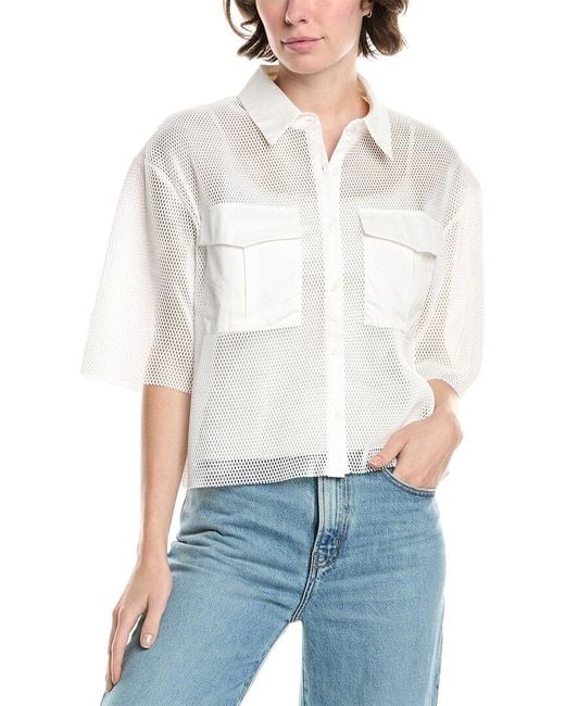 Endless Rose White Mesh Net Top