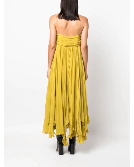 Khaite Yellow Lally Dress