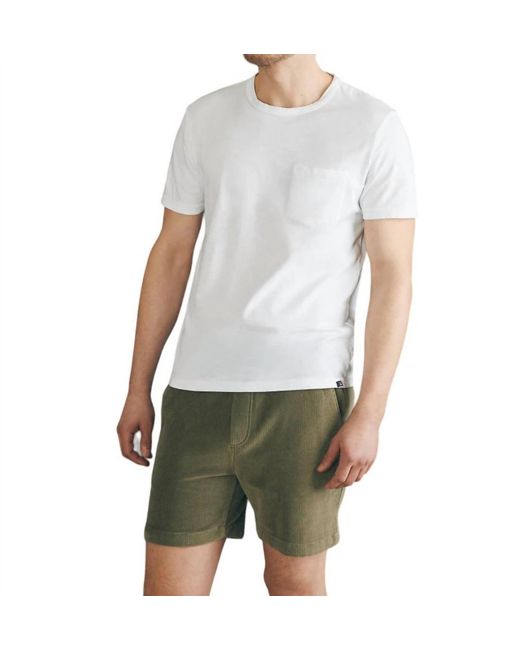 Faherty Brand Gray Sunwashed Pocket Tee for men