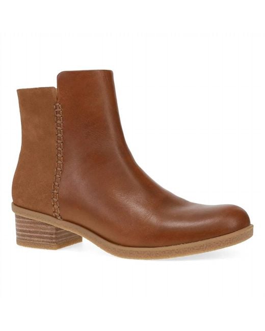 Dansko Brown Denay Waterproof Ankle Bootie