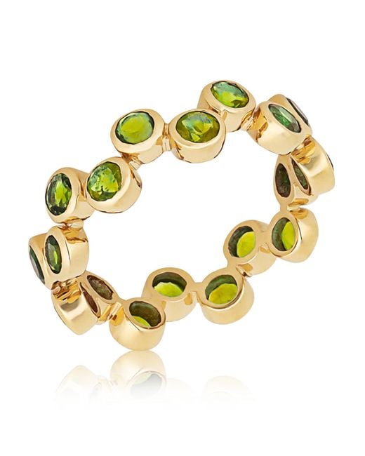 MAX + STONE Metallic 14K Solid Gemstone Delicate Birthstone Ring